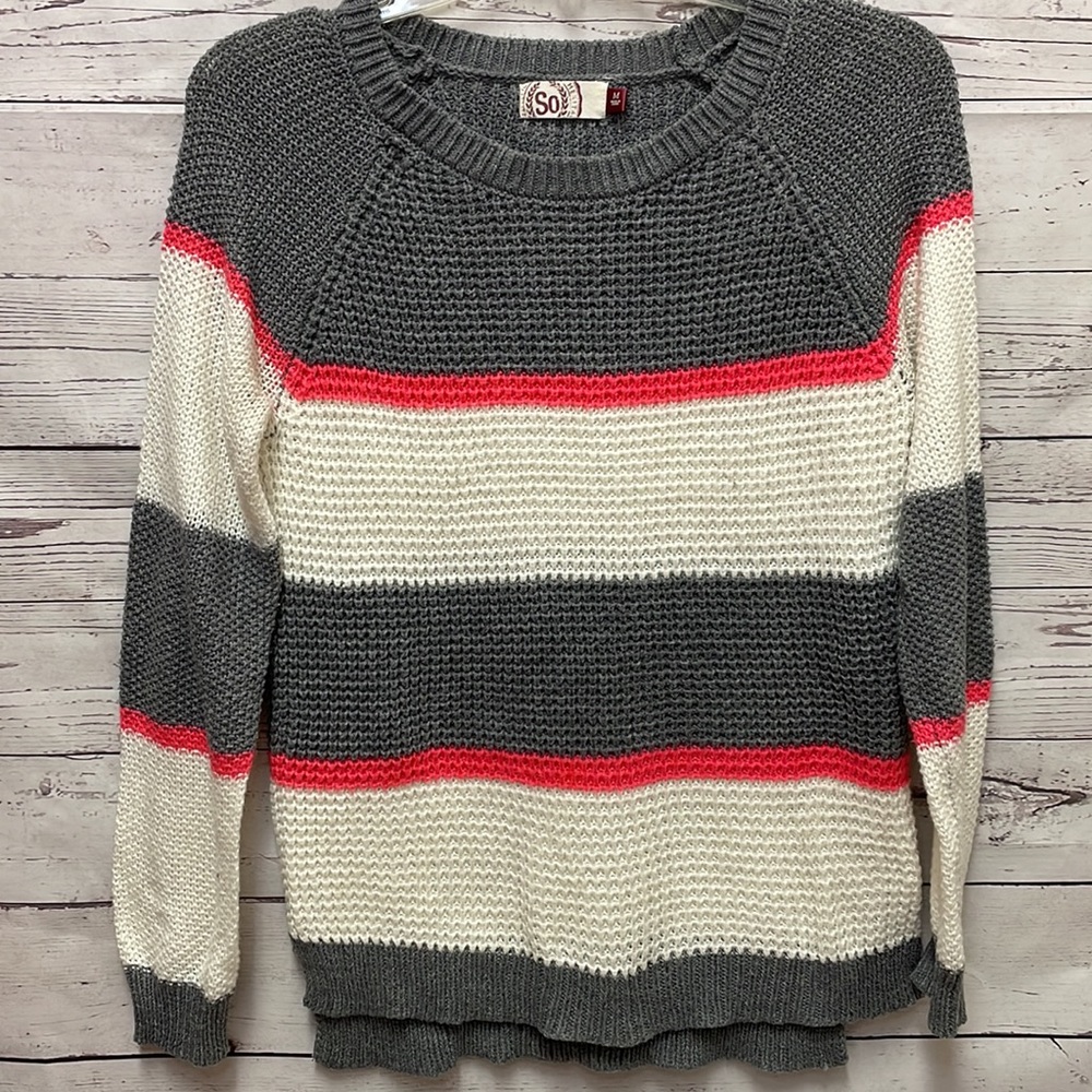🌷SO Pullover Stripped Sweater Top🌷